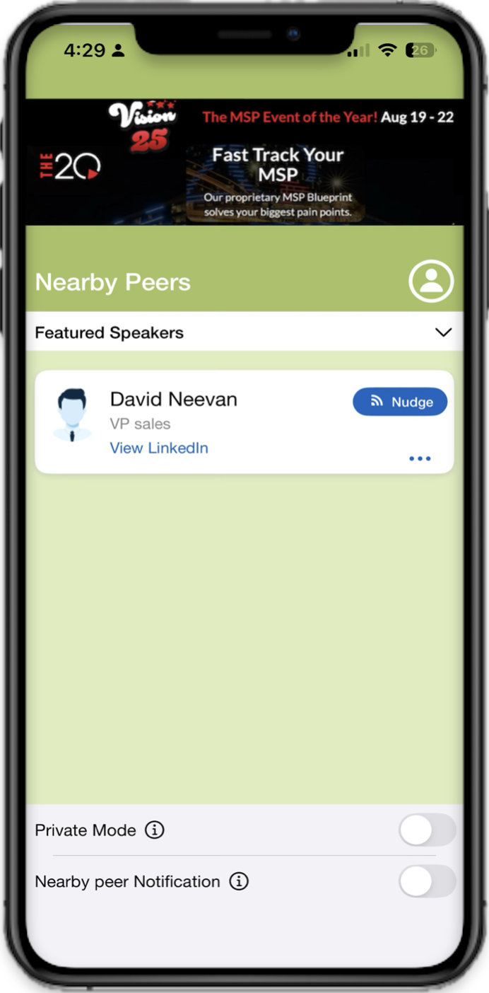 The20 Conference Screenshot